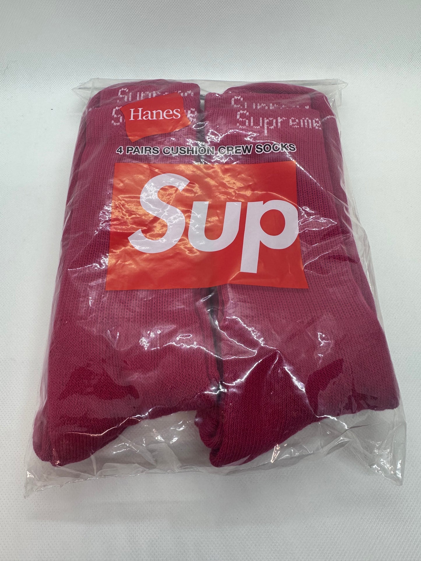 Supreme 4 pairs cushion crew sock SIZE 6-12