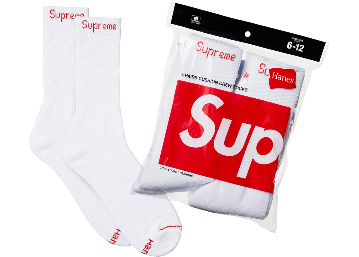 Supreme Hanes Crew Socks Crew Socks (4 Pack)